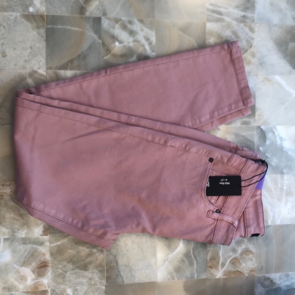 Blush pink denim